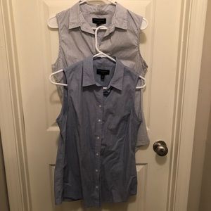 2 Banana Republic sleeveless oxfords